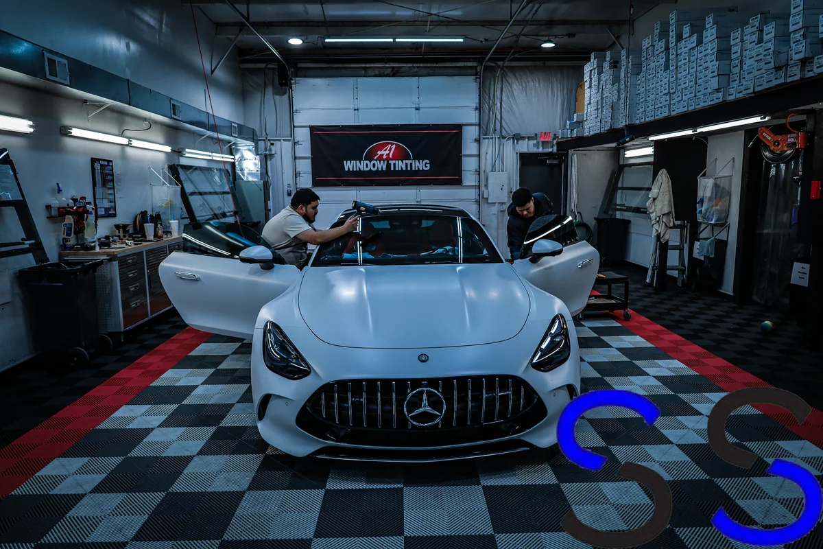 A1 Window Tinting — Mercedes AMG content shoot